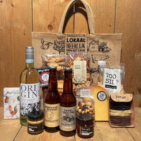 Boerderij tas XL vol met delicatessen 